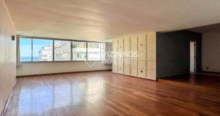 4 Quartos com vista pro mar e vaga no Leme