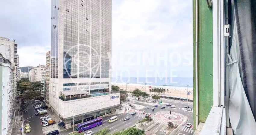 Estúdio com vista para a praia de copacabana ? andar alto, pronto para morar ou alugar
