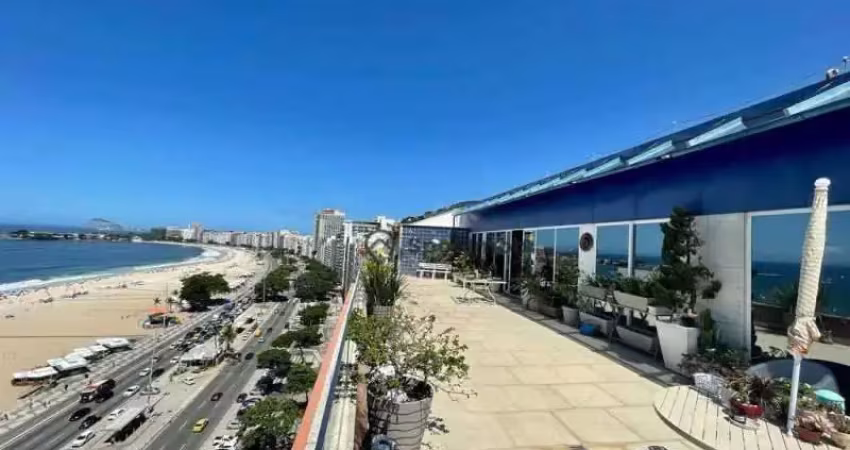 Cobertura única e linear na atlântica num dos melhores pontos de copacabana! 4 suítes - 338 m2 - varanda com vista espetacular! r$ 13.175.000,00