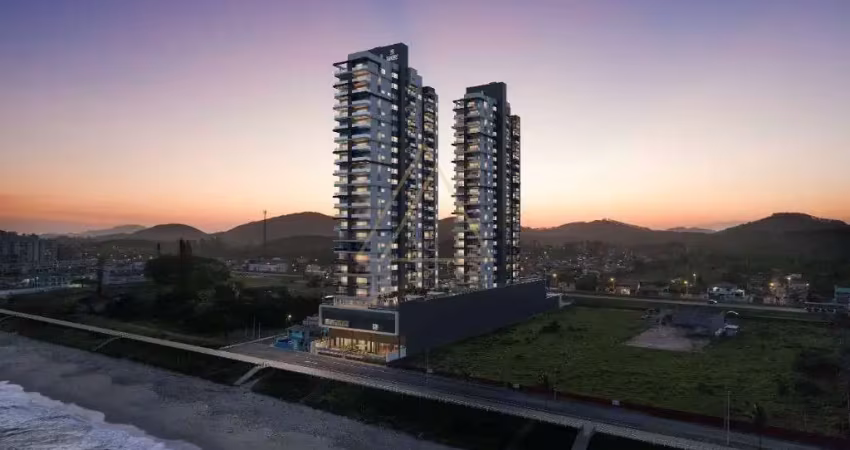 Empreendimento pé na areia, com todos os apartamentos com vista mar!