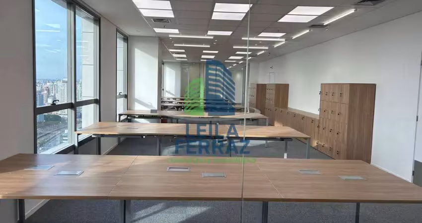 Excelente laje no edifício platina 220 com 500m² e 10 vagas montada