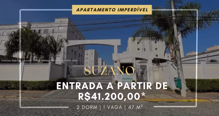 Apartamento para venda na Vila Urupês, Suzano - Entrada de 41.200,00