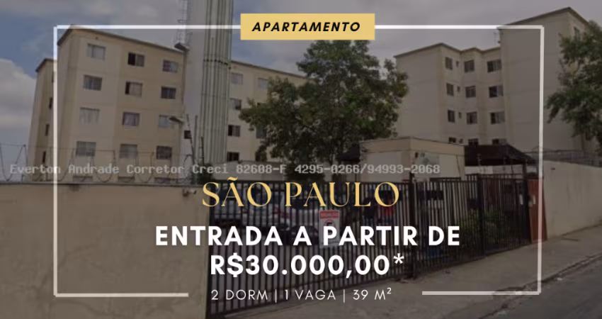 Apartamento a venda em Guaianases próximo à Estação- Entrada de 30.000,00