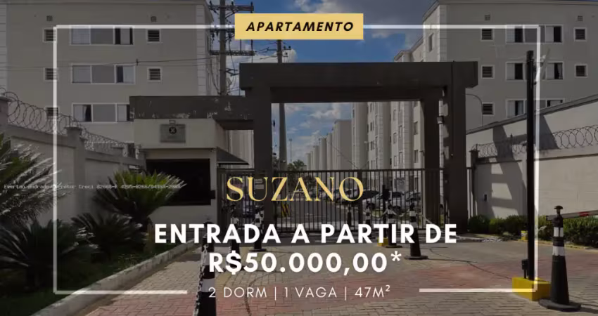APARTAMENTO À VENDA EM SUZANO ENTRADA DE 50.000,00- PARQUE SANTA ROSA