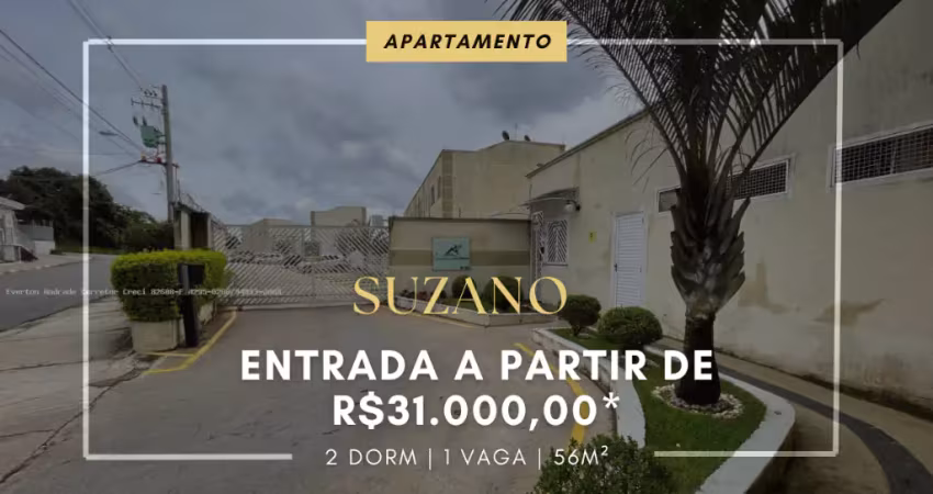 APARTAMENTO À VENDA EM SUZANO ENTRADA DE 31.000,00 - MEU CANTINHO