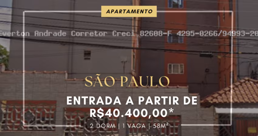 APARTAMENTO À VENDA EM ITAQUERA (COHAB JOSÉ BONIFÁCIO) ENTRADA DE 40.400,00- SÃO PAULO