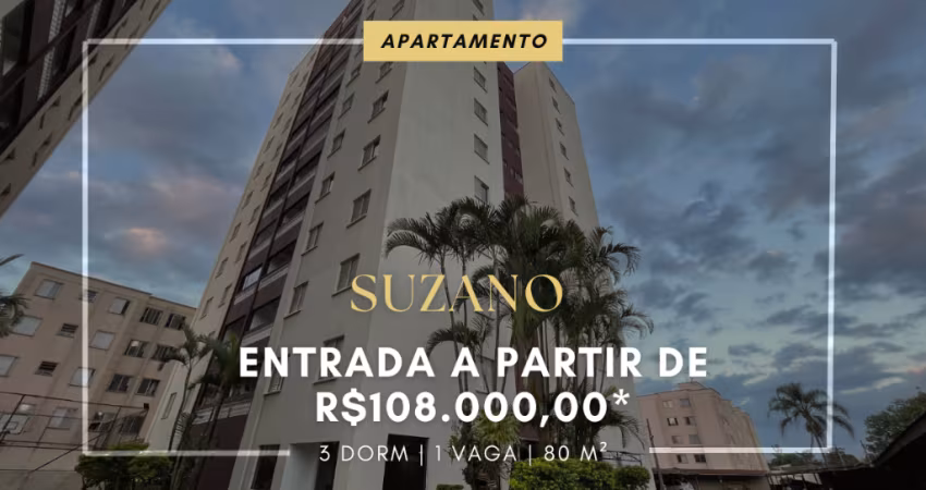 APARTAMENTO À VENDA EM SUZANO 108.000,00 DE ENTRADA - JD. LINCOLN