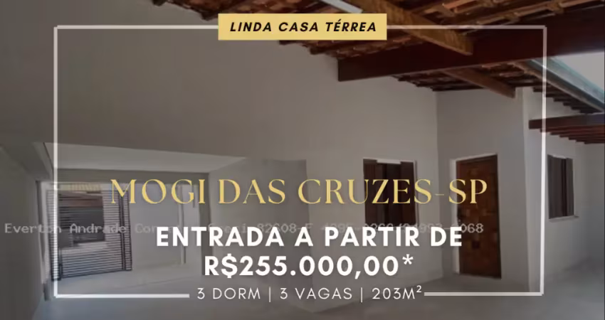 Linda casa térrea à venda em mogi das cruzes- cezar de souza