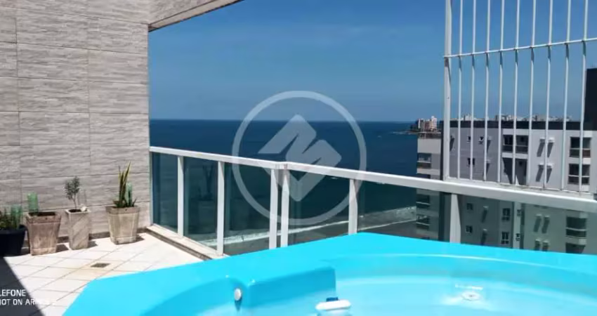 excelente oportunidade de morar em uma cobertura de 4 quartos com piscina e uma bela vista do mar. codigo: 95955