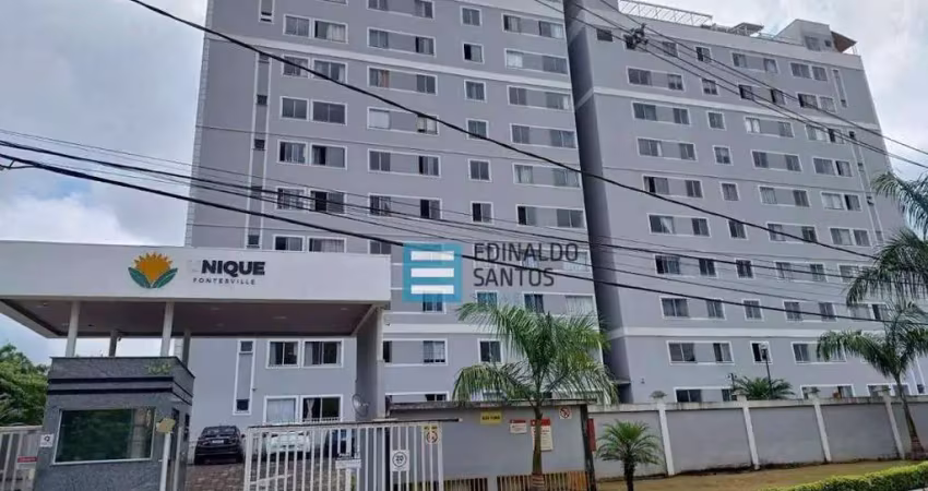 Fontesville - cond. unique, apto de 2/4 em cond. com laser completo r$ 800,00 sem cobrança de taxas adicionais