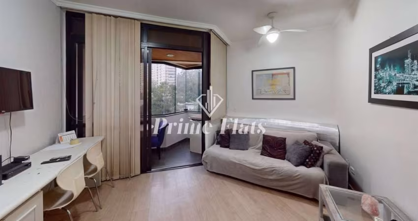 Flat disponível para locação no Morumbi Residence, com 34m², 1 dormitório e 1 vaga de garagem