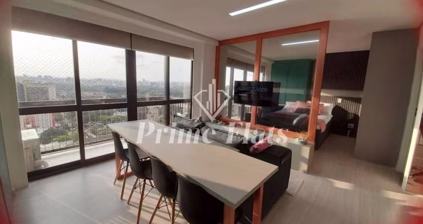 Flat disponível para venda no Live Lodge Ibirapuera, com 45m², 1 dormitório e 1 vaga