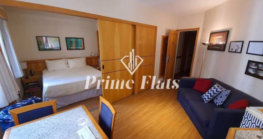 Flat disponível para locação no Hotel Hampton Park, com 31m², 1 dormitório e 1 vaga