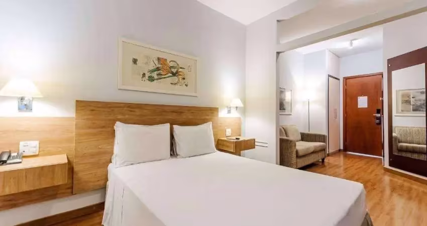 Flat disponível para venda íbis styles campinas alphaville, com 32,01m², 1 dormitório e 1 vaga