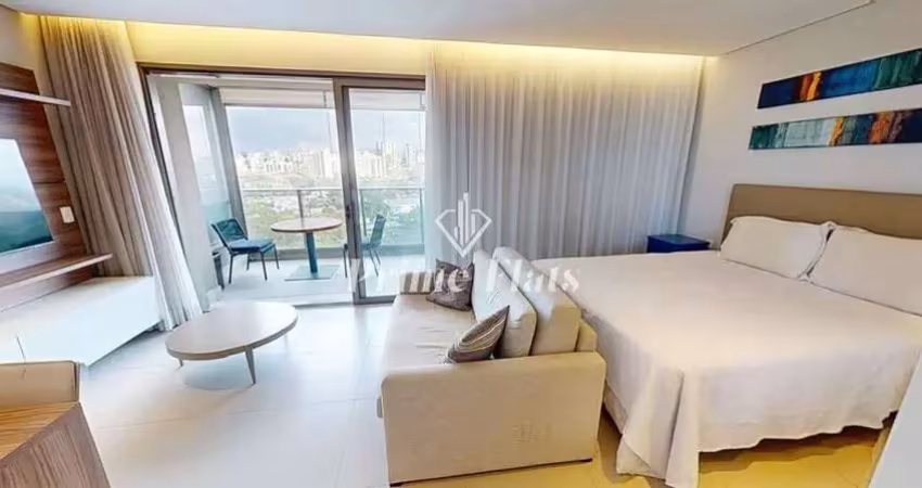Flat disponível para locação no vhouse por jfl living, com 44m², 1 dormitório, e 1 vaga de garagem