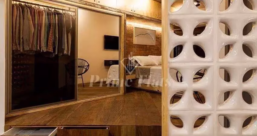 Flat disponível para venda no contemporâneo home e service, com 42m², 1 dormitório e 1 vaga