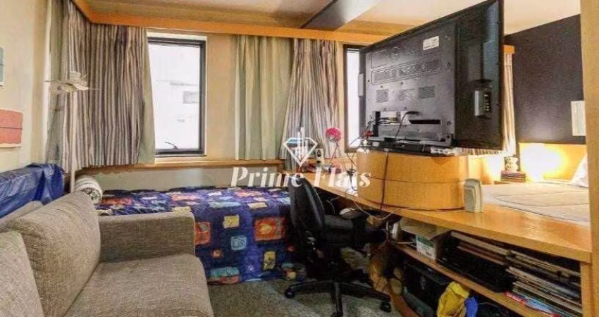 Flat disponível para venda no Transamérica Executive Jardins, com 28m², 1 dormitório e 1 vaga