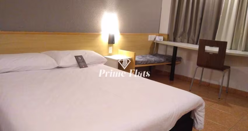 Flat disponível para venda no Íbis Santos, com 18m², 1 dormitório e 1 vaga