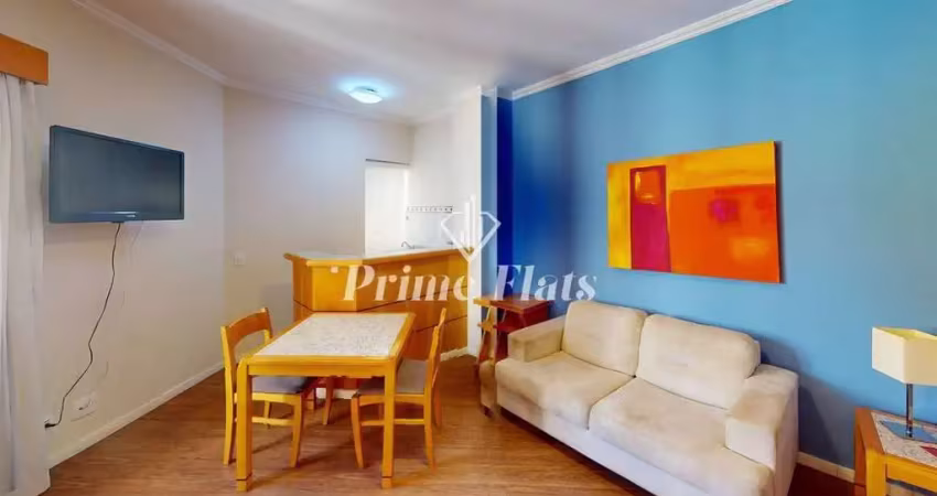 Flat disponível para locação no Hotel Hampton Park, com 31m², 1 dormitório e 1 vaga de garagem