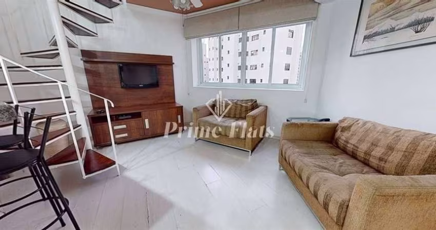 Flat disponível para locação no Condomínio Palazzo Gritti, com 46m², 1 dormitório e 1 vaga de garagem