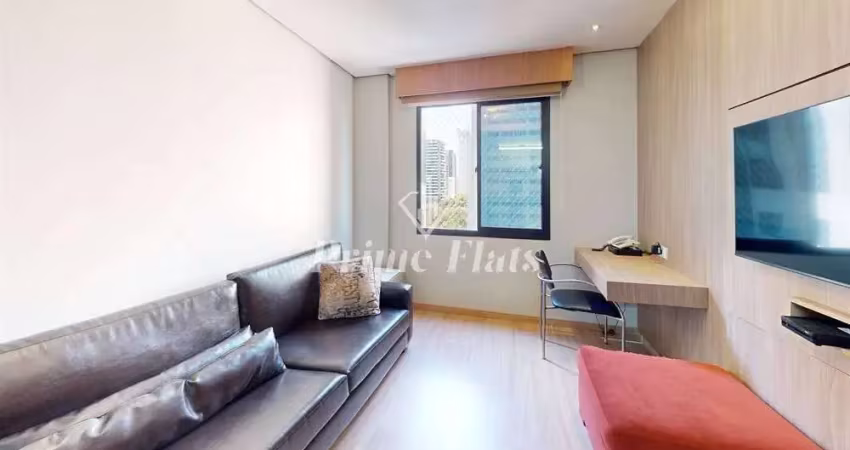 Flat disponível para locação no aparthotel adagio são paulo moema, com 54m², 2 dormitórios e 1 vaga