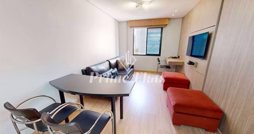 Flat disponível para locação no Aparthotel Adagio São Paulo Moema, com 54m², 2 dormitórios e 1 vaga
