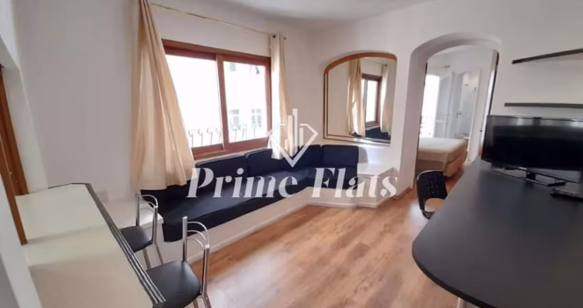 Flat disponível para locação no Mont Clair Flat Service, com 45m², 1 dormitório e 1 vaga