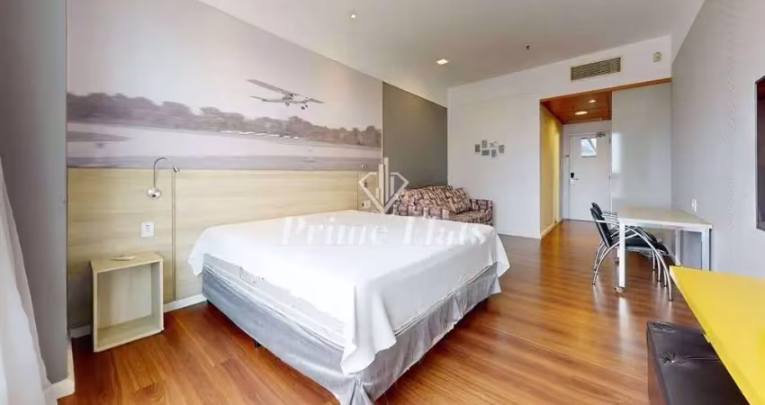 Flat disponível para locação no wyndham garden convention nortel, com 35m², 1 dormitório e 1 vaga de garagem