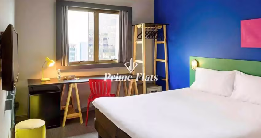 Flat disponível para venda no ibis styles sp faria lima, com 18m², 1 dormitório e 1 vaga de garagem