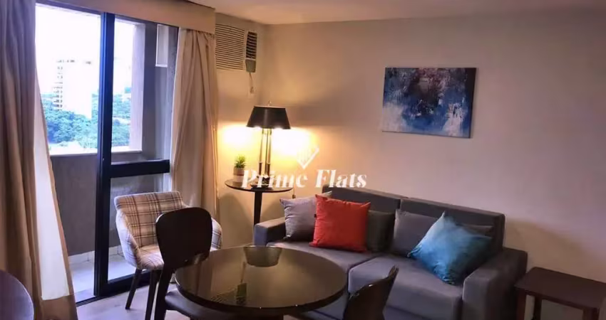 Flat disponível para venda no Hotel Premium Flats Berrini no Brooklin, com 30m², 1 dormitório e 1 vaga