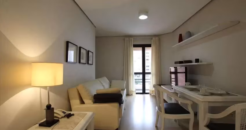 Flat disponível para locação no condomínio tiffany residence, com 45m², 1 dormitório e 1 vaga de garagem