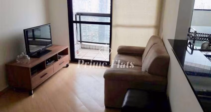 Flat disponível para locação no Condomínio Edifício Espaço Alpha, com 55m², 1 dormitório e 1 vaga