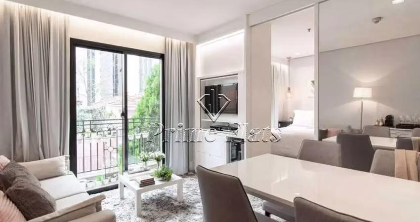 Flat disponível para venda no New Life Itaim, com 40m², 1 dormitório e 1 vaga
