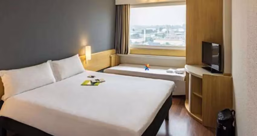 Flat disponível para venda no hotel íbis tamboré, com 19m², 1 dormitório e 1 vaga