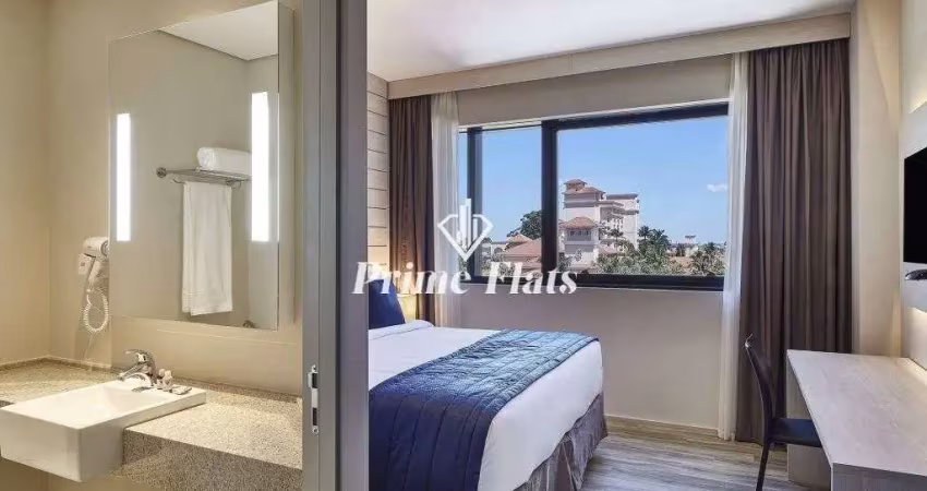 Flat disponível para venda no hotel contemporaneo, com 22,75m², 1 dormitório e 1 vaga