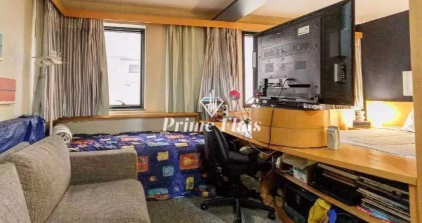 Flat disponível para locação no transamérica executive jardins, com 28m², 1 dormitório e 1 vaga