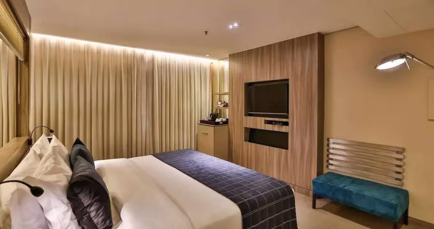 Flat disponível para venda no radisson vila olímpia, com 31m², 1 dormitório e 1 vaga