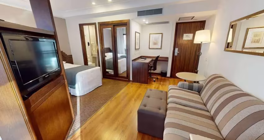 Flat disponível para venda no estanplaza paulista, com 32m², 1 dormitório e 1 vaga de garagem