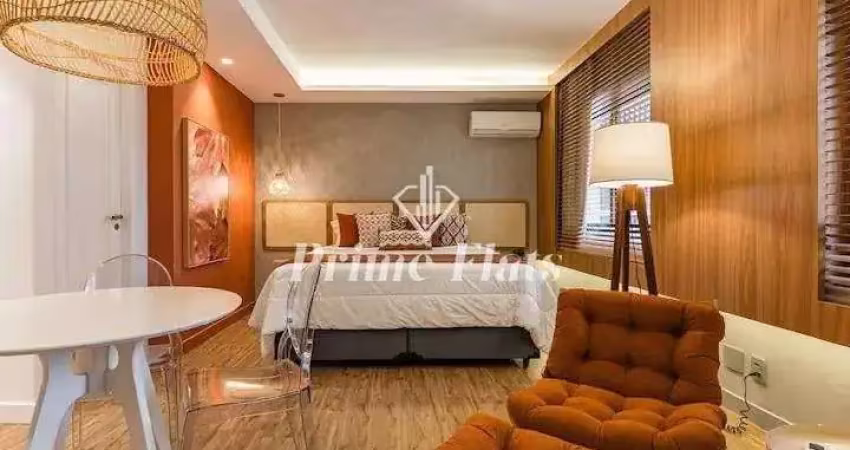 Flat disponível para locação no the world executive flat na vila olímpia, com 30m², 1 dormitório e 1 vaga