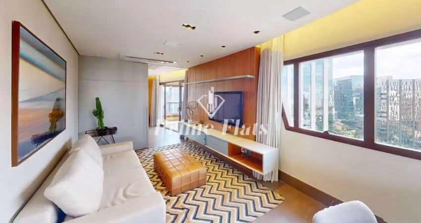 Flat disponível para locação no cyrela by pininfarina no itaim bibi, com 96m², 1 dormitório e 4 vagas