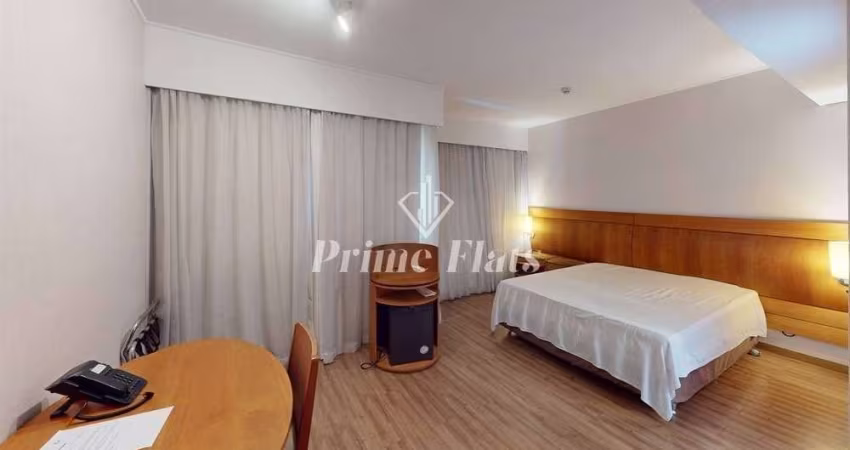 Flat disponível para venda no Hotel Slaviero Essential São Paulo Moema, com 26m², 1 dormitório e 1 vaga de garagem