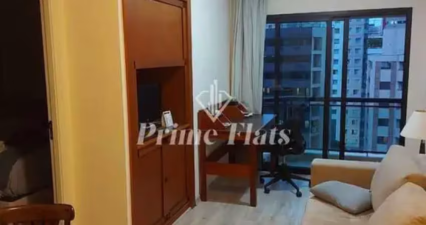 Flat disponível para locação no estanplaza nações unidas, com 42m², 1 dormitório e 1 vaga de garagem