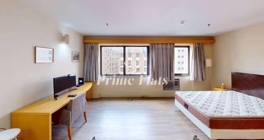 Flat disponível para locação no Transamérica Executive Jardins, com 28m², 1 dormitório e 1 vaga