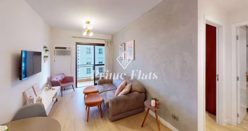 Flat disponível para venda no Flat London Residence Service no Jardim Paulista, com 42m², 1 dormitório e 1 vaga de garagem