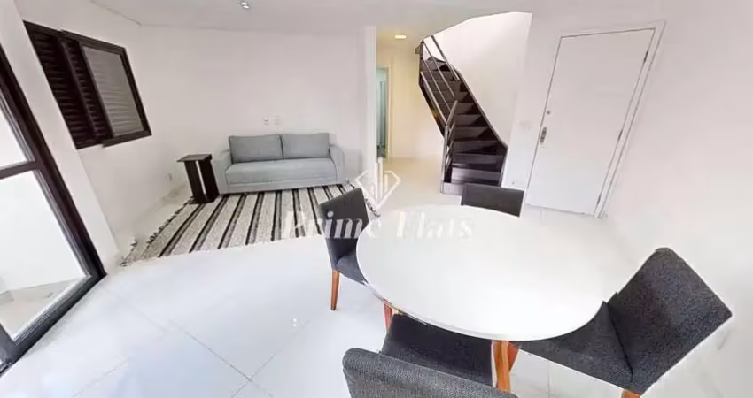 Flat disponível para venda no the first free flex residence no jardins, com 55m², 2 dormitórios e 1 vaga