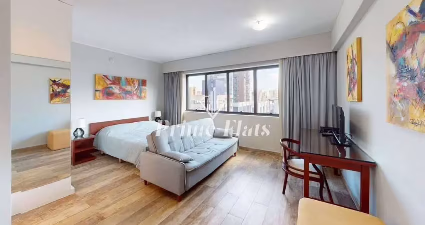 Flat disponível para locação no Meliá Ibirapuera, com 26m², 1 dormitório e 1 vaga