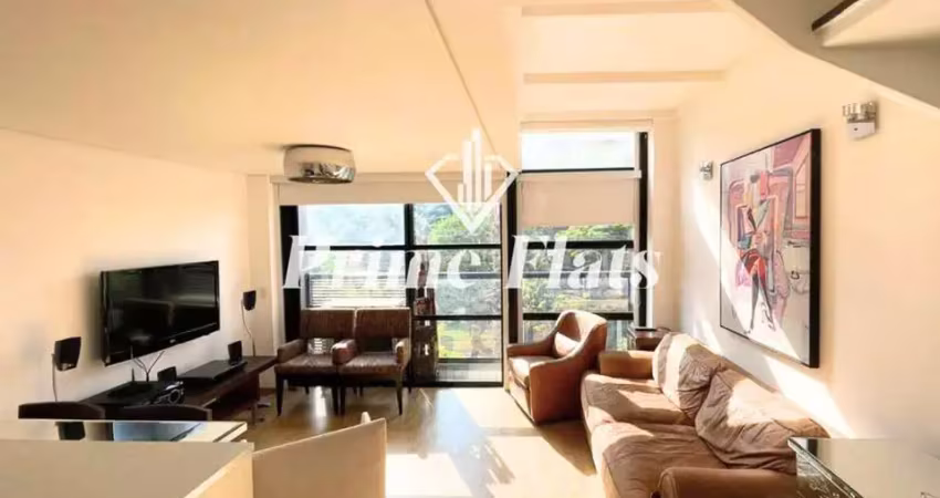 Flat disponível para locação no condomínio edifício urbano duplex na vila nova conceição, com 45m², 1 dormitório e 1 vaga de garagem