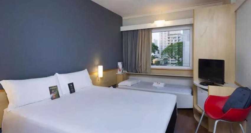 Flat disponível para venda no hotel ibis campinas, com 18m², 1 dormitório e 1 vaga