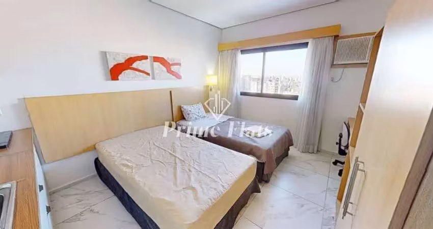 Flat disponível para locação no transamerica executive nova paulista, com 30m², 1 dormitório e 1 vaga
