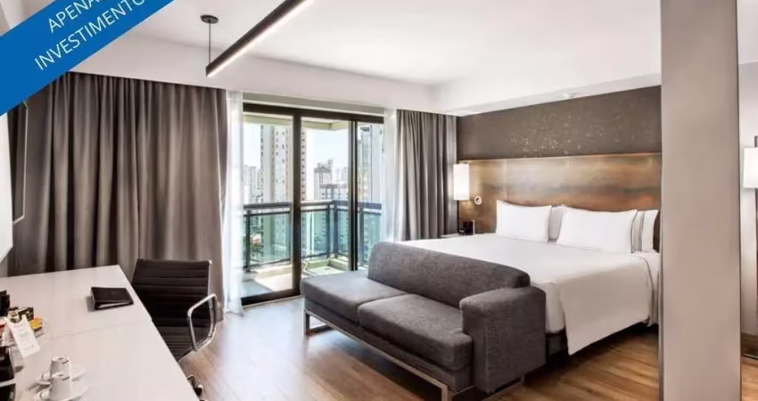 Flat disponível para venda no meliá ibirapuera, com 26m², 1 dormitório e 1 vaga